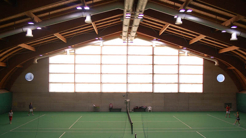 Foto dei campi da tennis indoor