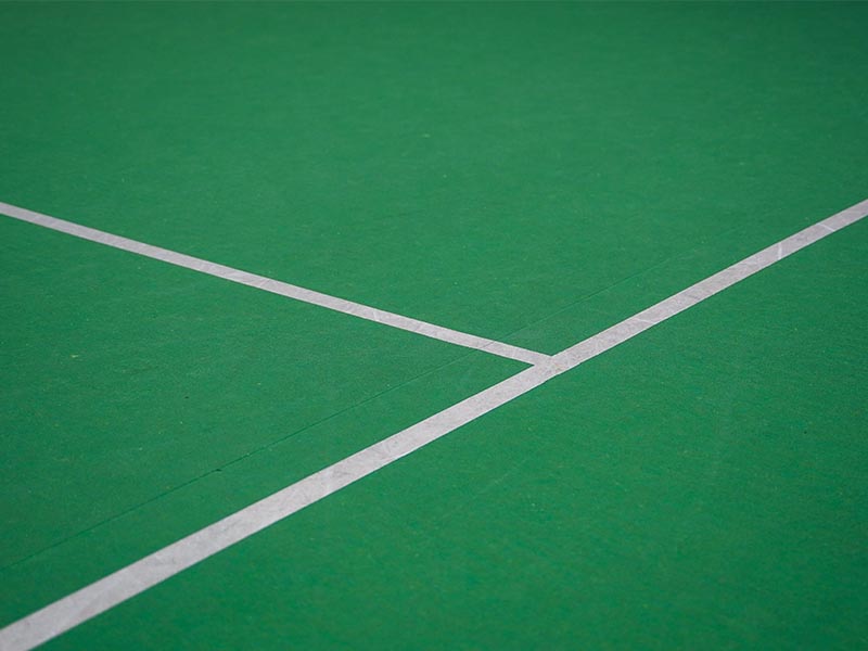Foto dettaglio campo da tennis in bolltex